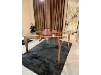 Tavolo quadrato in vetro Horm tavolo autoreggente  di Horm in Offerta Outlet