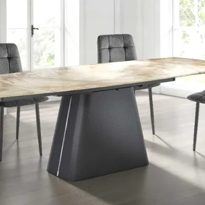 Tavolo in ceramica ellittico Jeremy Collezione esclusiva in offerta outlet