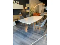Tavolo ellittico in ceramica Vortice di Target point in Offerta Outlet 