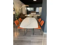 Tavolo ellittico in ceramica Vortice di Target point in Offerta Outlet 