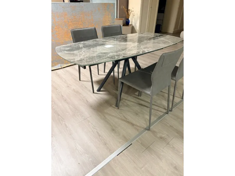Tavolo kyoto four e sedie  Stones in OFFERTA OUTLET -47%