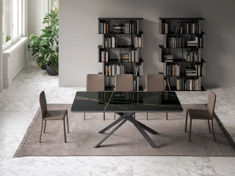 Tavolo 4x4 Ozzio in ceramica Allungabile scontato 19%