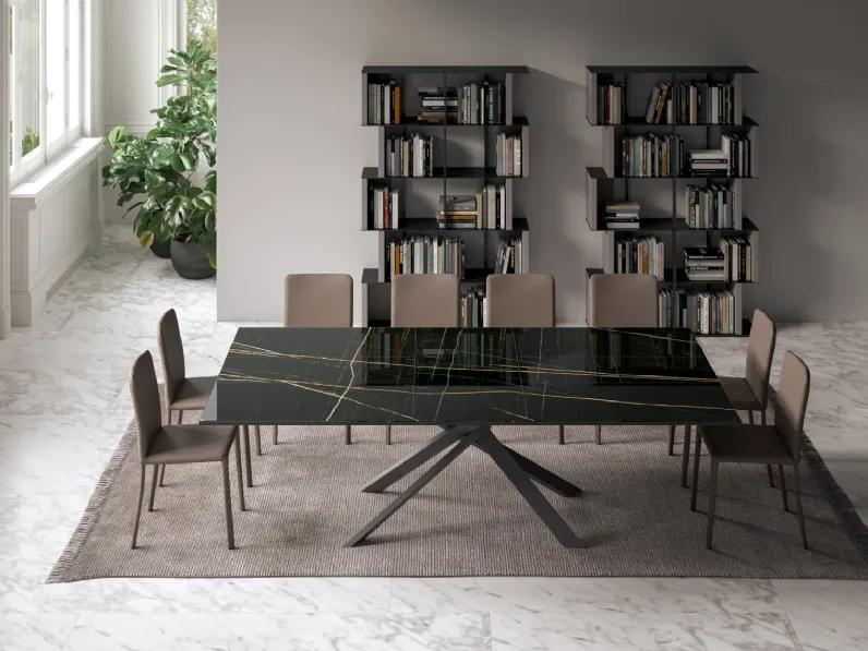 Tavolo 4x4 Ozzio in ceramica Allungabile scontato 19%