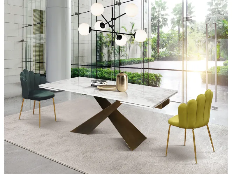 Tavolo rettangolare allungabile Tempor 2062 Collezione esclusiva a soli 1440 Euro