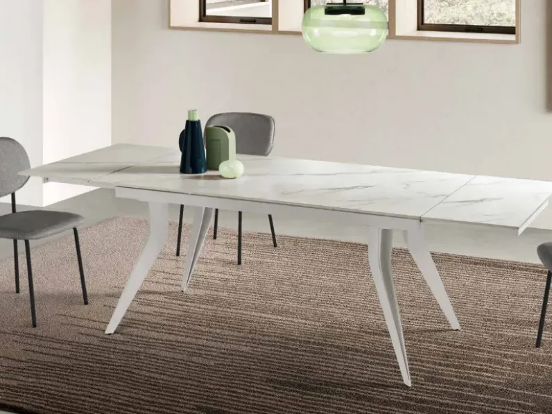 Tavolo rettangolare in ceramica Thor di Capodarte in Offerta Outlet