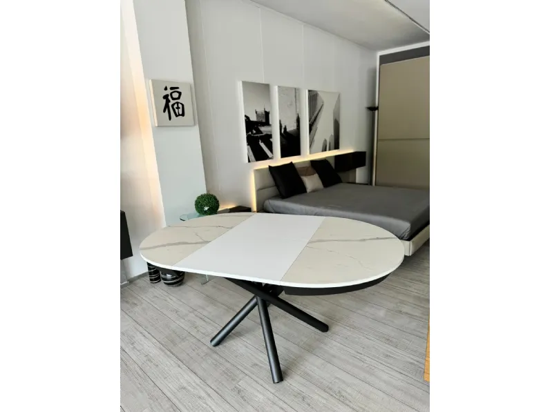 Tavolo rotondo in ceramica Celsius di Altacom in Offerta Outlet