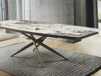 Tavolo sagomato in ceramica Chantal di Sedit in Offerta Outlet