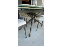 Tavolo sagomato in ceramica Chantal di Sedit in Offerta Outlet