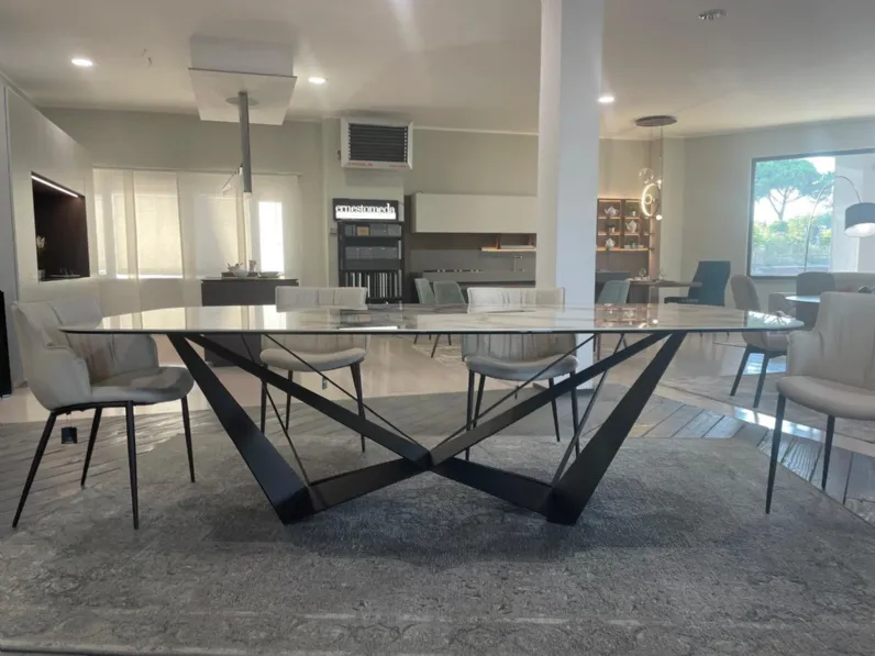 Tavolo Skorpio Cattelan italia in ceramica Fisso scontato 25%