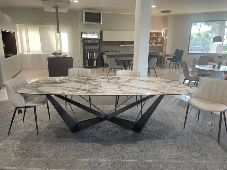 Tavolo Skorpio Cattelan italia in ceramica Fisso scontato 25%