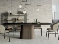 Tavolo in ceramica ovale Koniko Dall'agnese a prezzo ribassato