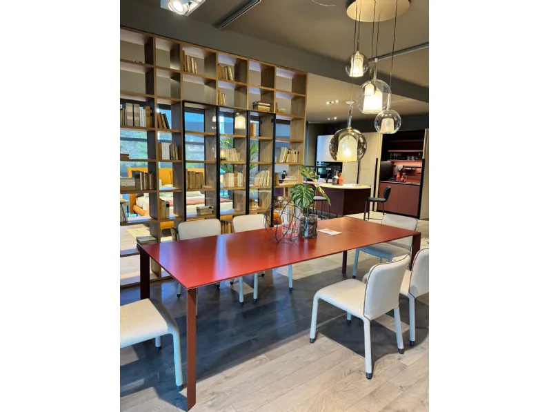 Tavolo Akashi Midj in laminato Quadrato allungabile scontato 40%