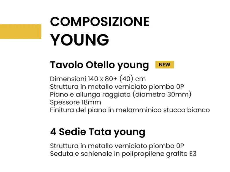 Tavolo allungabile Otello e tata young Pointhouse a soli 1290 Euro