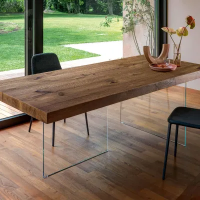 Tavolo in legno rettangolare Air 190x90 fisso Lago a prezzo ribassato