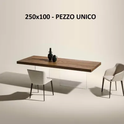 Tavolo in legno rettangolare Air wildwood 250x100 Lago a prezzo ribassato