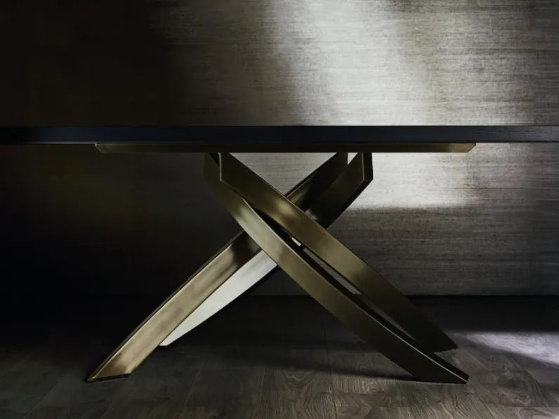 Tavolo Artistico Bontempi in legno. Sconto 39%. Per progettisti interni.