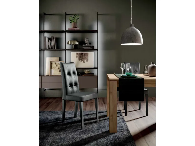 Tavolo in legno rettangolare City 130 Imab group in offerta outlet