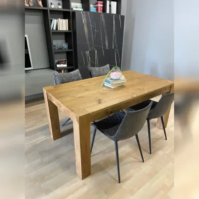 Tavolo rettangolare in legno Country rovevre di Artigianale in Offerta Outlet