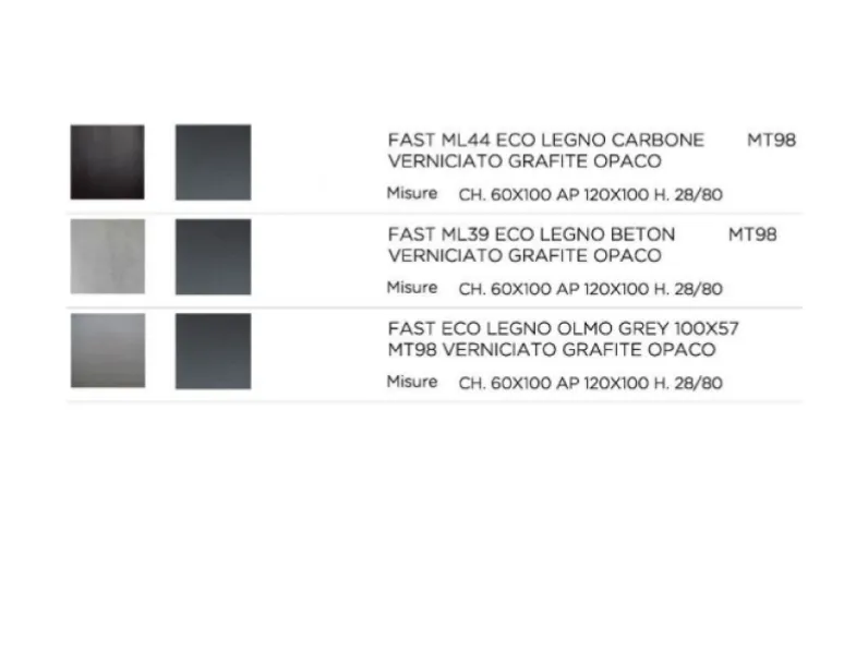 Tavolo rettangolare Fast Easyline scontato del 40%