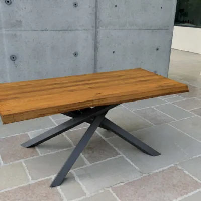 Tavolo in legno rettangolare Grano Artigianale in offerta outlet