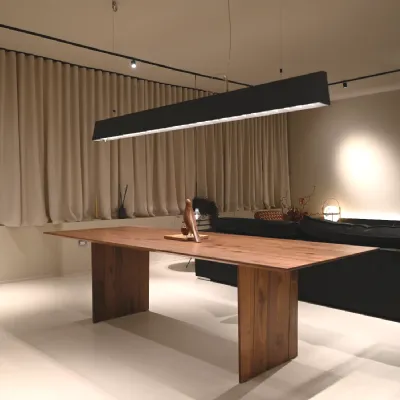 Tavolo rettangolare in legno Light di Riva 1920 in Offerta Outlet
