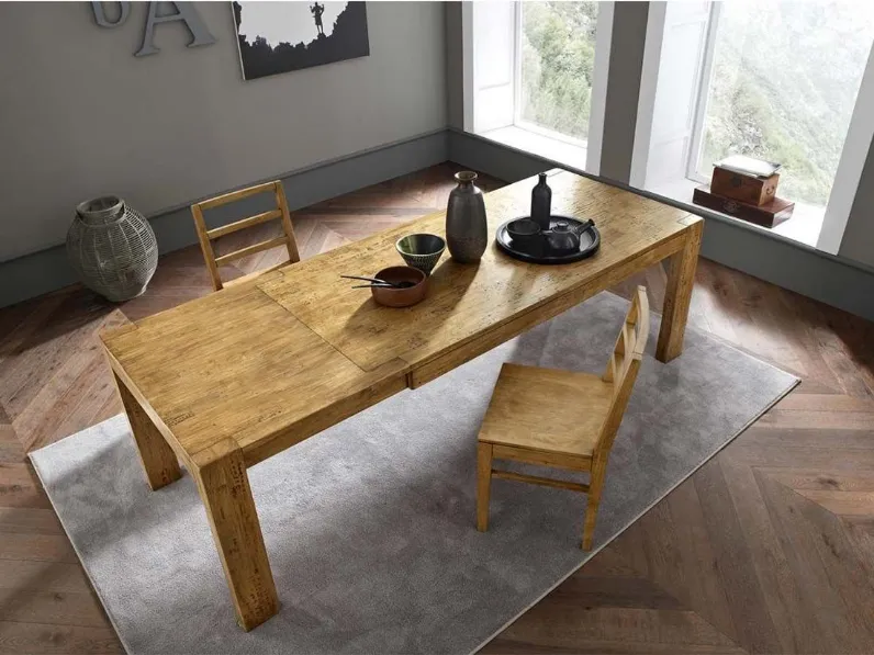 Tavolo Mood Fgf mobili in legno Rettangolare allungabile scontato 50%
