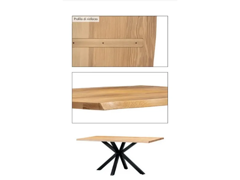 Tavolo rettangolare Tavolo frassino Collezione esclusiva scontato del 29%
