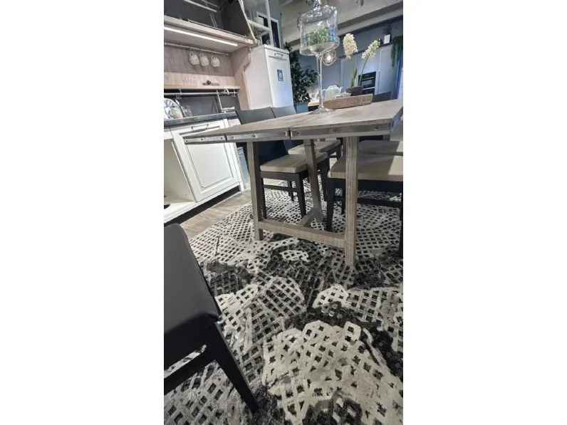 Tavolo in legno rettangolare Tavolo industrial  Marchi cucine in offerta outlet