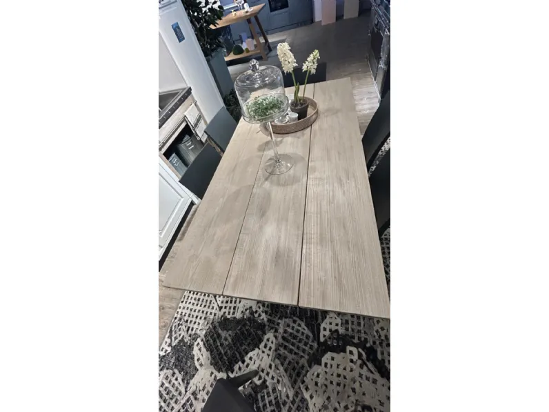 Tavolo in legno rettangolare Tavolo industrial  Marchi cucine in offerta outlet