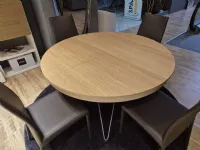 Tavolo Big round Ozzio in legno Rotondo allungabile scontato 30%