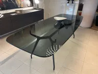 Tavolo Arkos shaped Sovet in vetro Fisso 