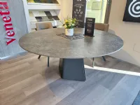 Tavolo rotondo in ceramica Tay 160 di Target point in Offerta Outlet 