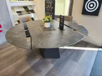 Tavolo rotondo in ceramica Tay 160 di Target point in Offerta Outlet 