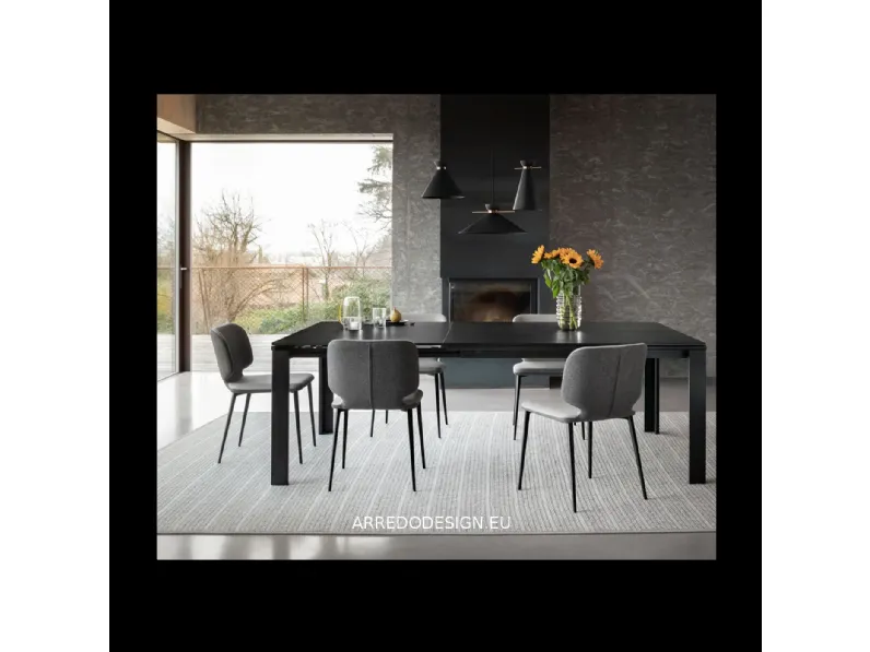 Tavolo Marcopolo * Midj in vetro Allungabile scontato 30%
