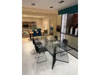 Tavolo rettangolare in vetro Anapo di Driade in Offerta Outlet