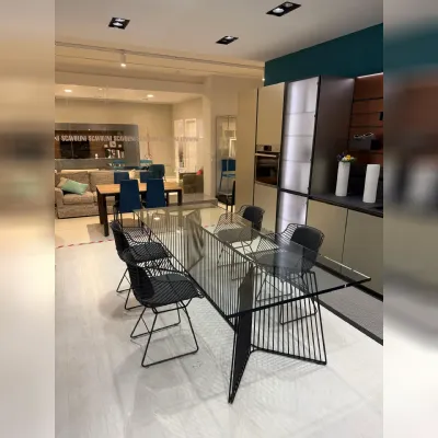 Tavolo rettangolare in vetro Anapo di Driade in Offerta Outlet