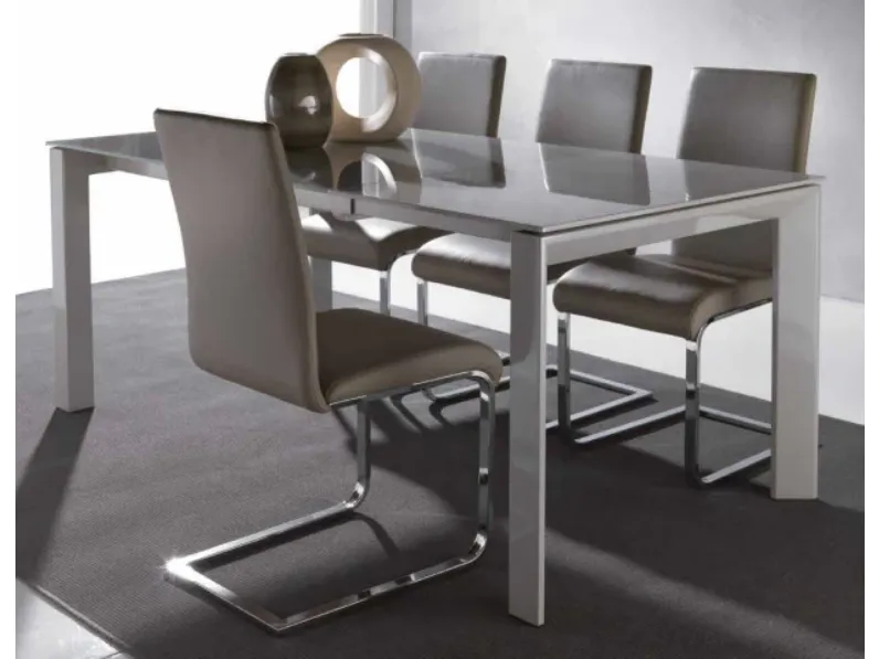 Tavolo rettangolare Silver 629 * La seggiola scontato del 25%