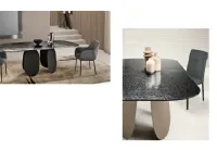 Tavolo in vetro sagomato Tavolo eclipse  Md work in offerta outlet