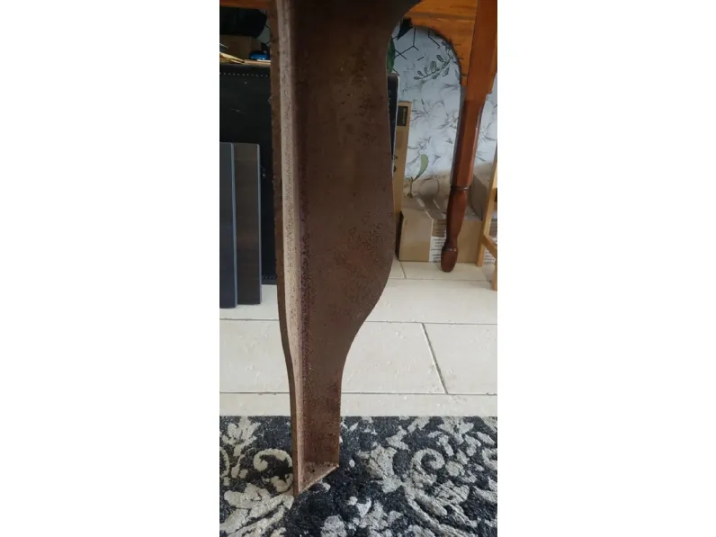 Tavolo Iron table Artigianale in legno Fisso scontato 60%