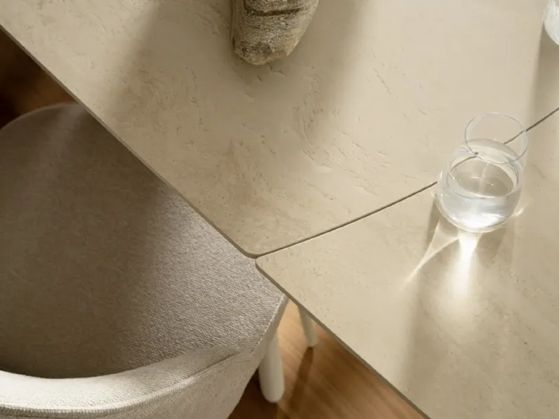 Tavolo Joakim ivory Bizzotto in ceramica Allungabile scontato 40%