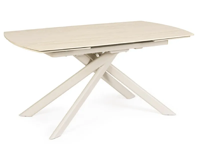 Tavolo Joakim ivory Bizzotto in ceramica Allungabile scontato 40%
