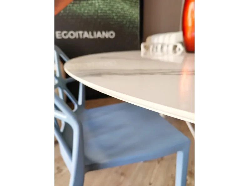 Tavolo rotondo in marmo Glossy xxl di Kartell in Offerta Outlet