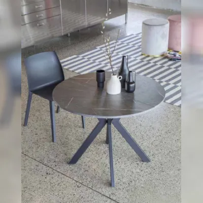 Tavolo in laminato rotondo 644 micro round * La seggiola a prezzo scontato