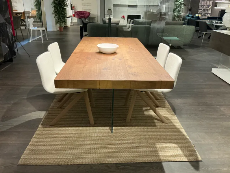 Tavolo rettangolare in legno Air  di Lago in Offerta Outlet