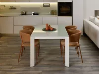 Tavolo Main outlet Diotti.com in vetro Rettangolare allungabile scontato 50%