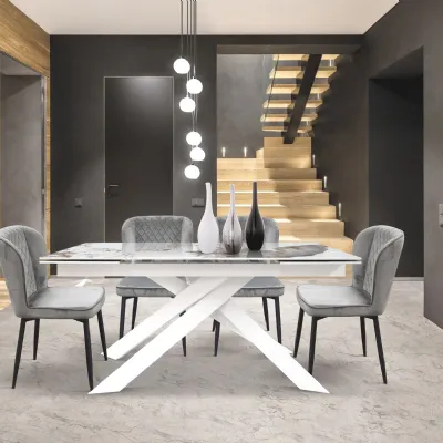 Tavolo  allungabile ceramica  luxury  Md work in ceramica Allungabile scontato 45%