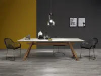 Tavolo in vetro rettangolare Zeus Midj in offerta outlet