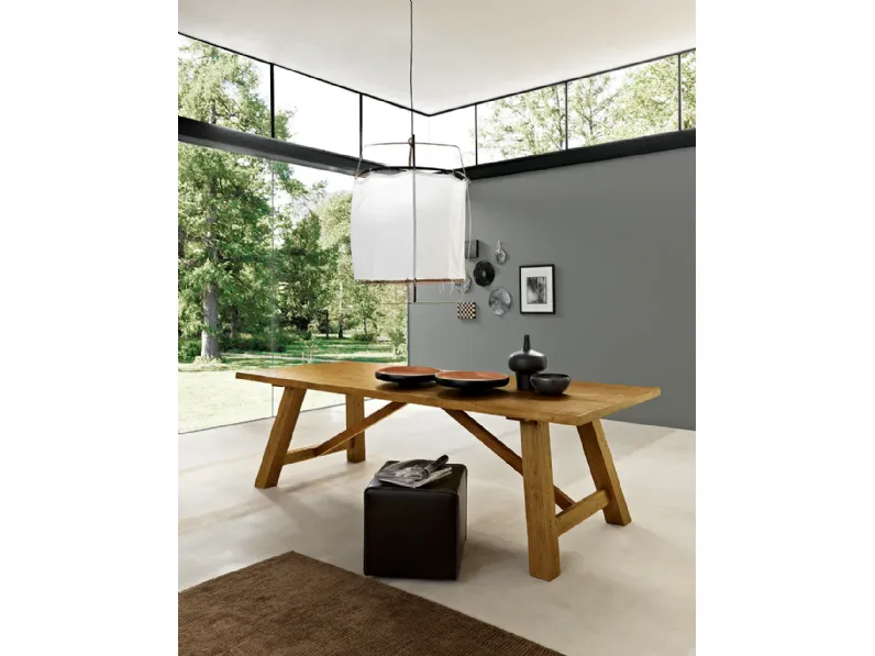 Tavolo in legno rettangolare Style Mobilia web a prezzo scontato