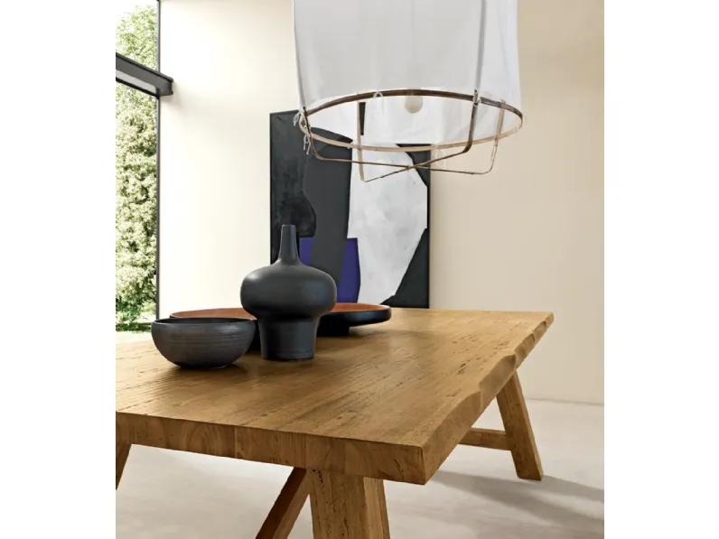 Tavolo in legno rettangolare Style Mobilia web a prezzo scontato