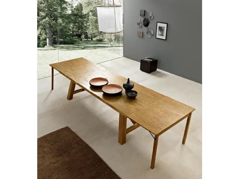 Tavolo in legno rettangolare Style Mobilia web a prezzo scontato